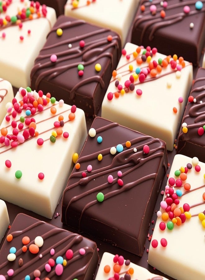 AIERSA Square Chocolate Molds Silicone, 2pcs 9-Cavity Chocolate Bar Molds for DIY 2.5" x 2.5" x 1" Dubai Chocolate Bar,Chocolate Covered Cookies, Silicone Molds for Baking Granola Bar, Brownie, Muffin - Image 2