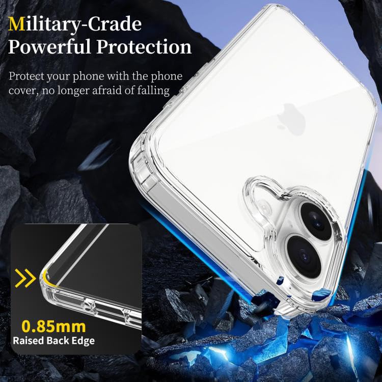 Plus Clear Soft Transparent TPU Back Cover with Camera Protection for Apple iPhone 17 - Transparent - Image 4