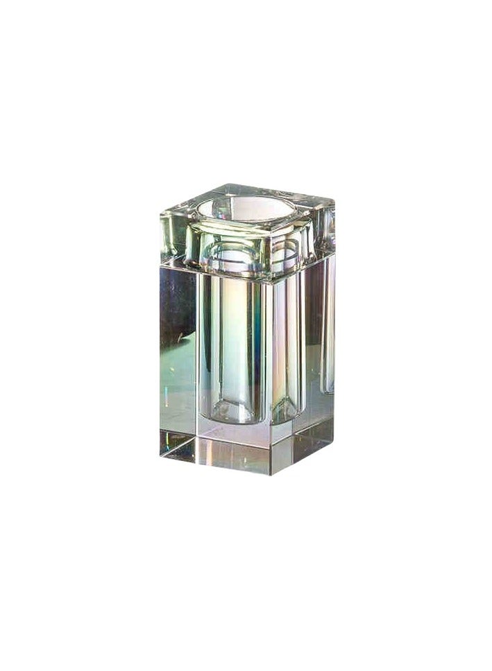 JiFENG Toothpick Holder Light Luxury Decorative Crystal Glass Toothpick Dispenser Cotton Swab Jar - Image 1