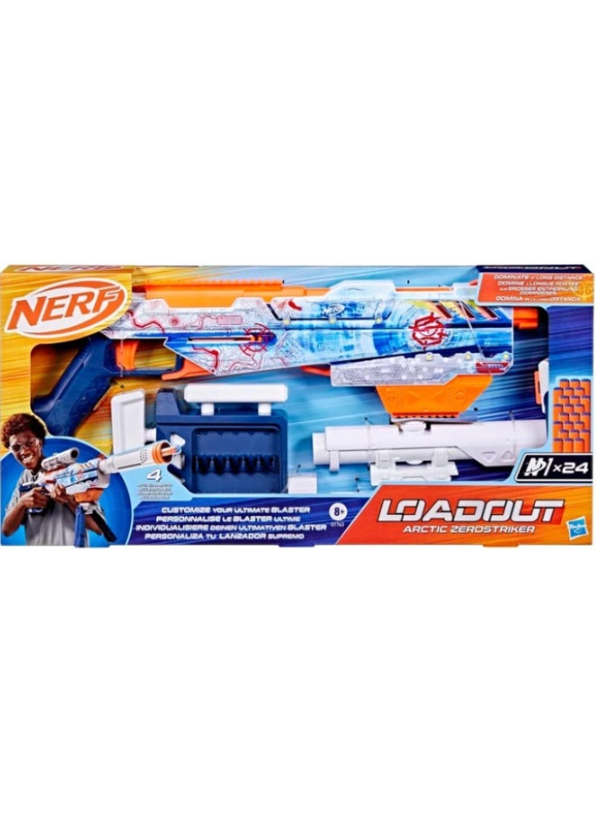 HASBRO - NERF Hasbro Nerf Loadout Arctic ZeroStriker Blaster with 24 N1 Darts for Kids - Image 4