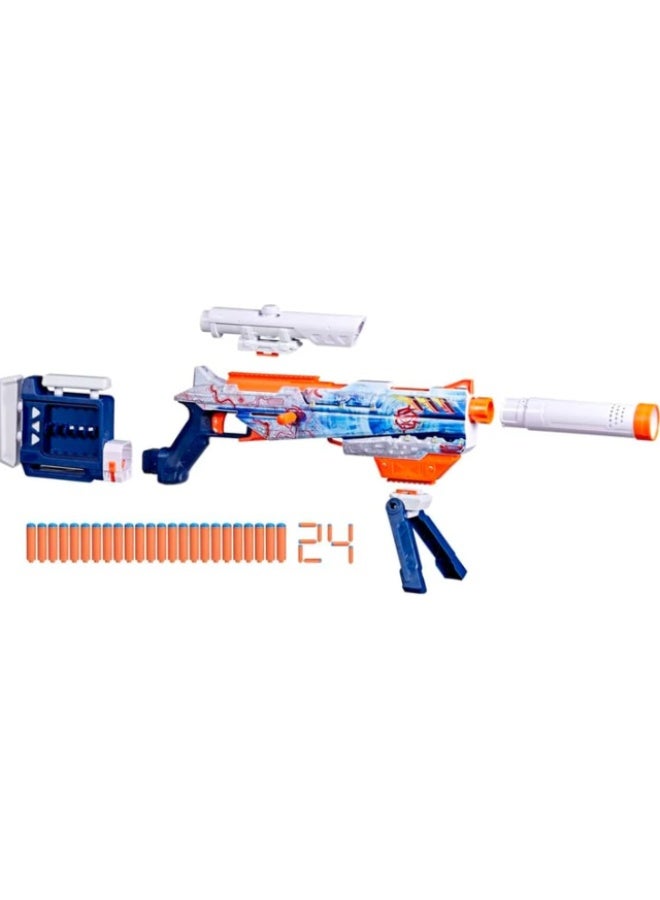 HASBRO - NERF Hasbro Nerf Loadout Arctic ZeroStriker Blaster with 24 N1 Darts for Kids - Image 5