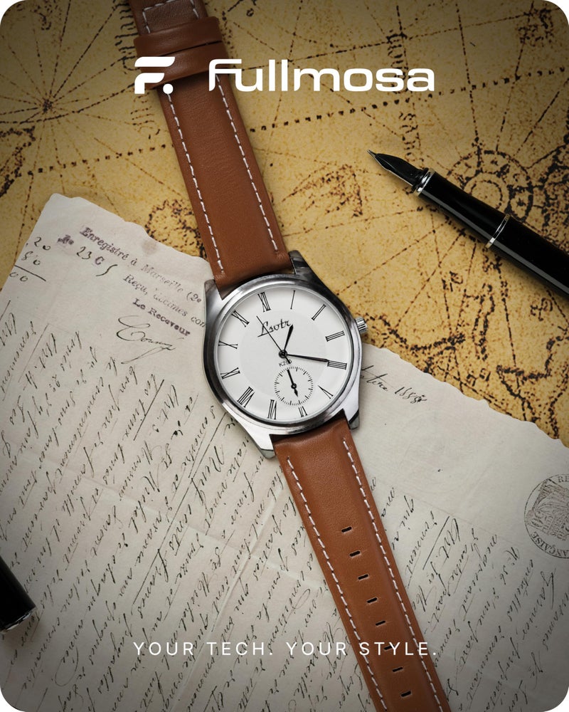Fullmosa Watch Band, Quick Release Leather Watch Strap for Men Women, Replacement Bands Width 14mm 16mm 18mm 19mm 20mm 21mm 22mm 24mm - Image 2