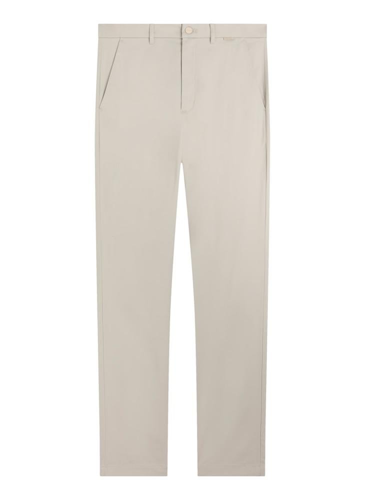 CALVIN KLEIN Slim Stretch Satin Chino Trousers - Image 3