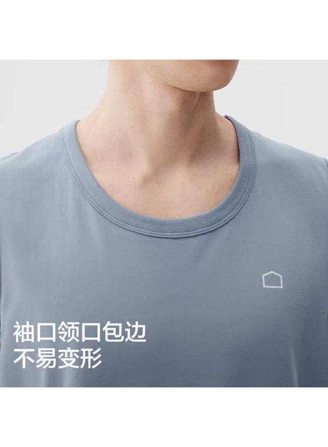 Jiao Nei Cotton 301h Men's Vest 100% Pure Cotton Wide Shoulder All-cotton Homewear Spring Summer Sleeveless Seamless Pajamas