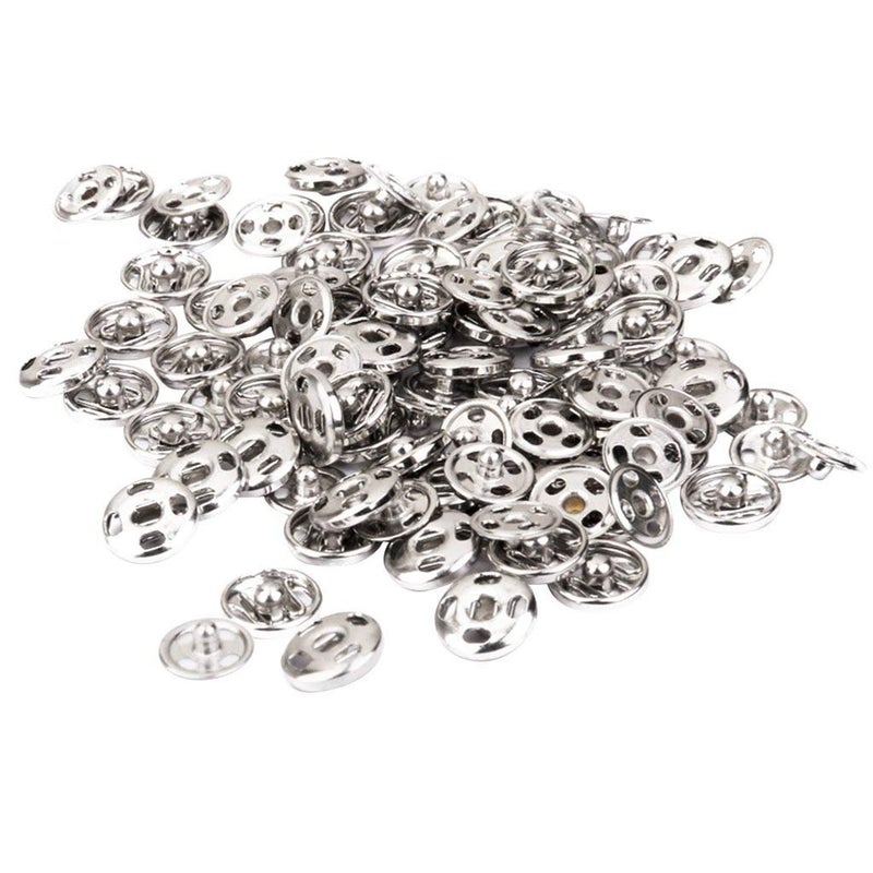 Krushnesh Creations Pack of 40 Tich ButtonSnap ButtonSnap Fasteners for Dress MakingCraftSewing PurposeStainless Steel  - Image 2
