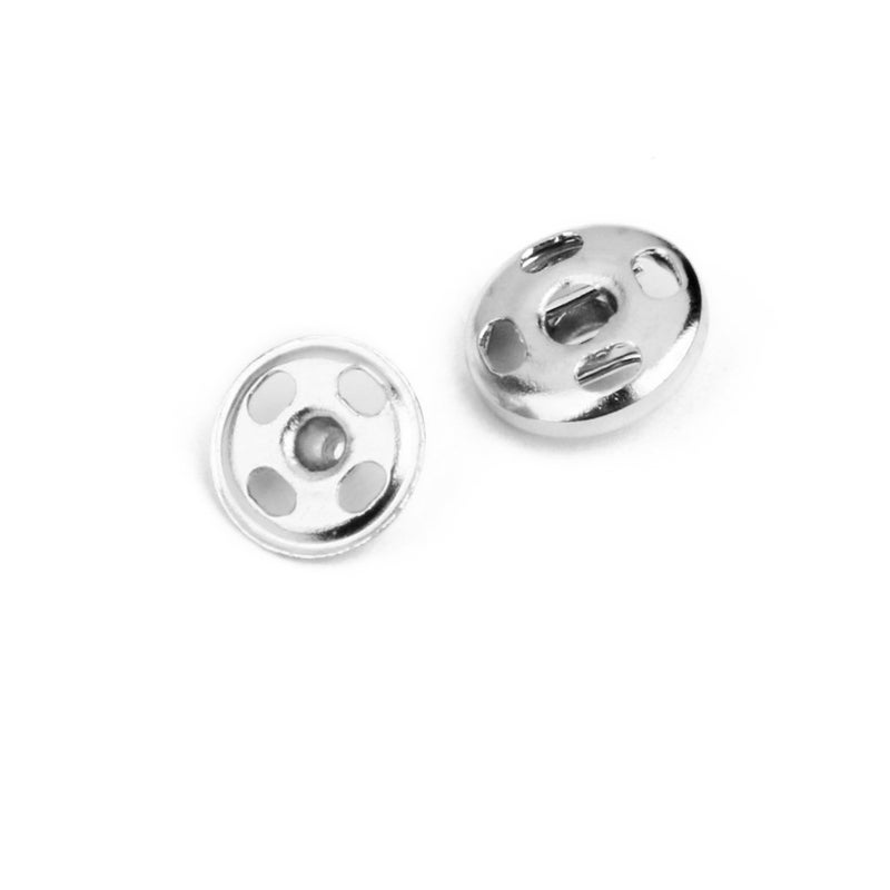 Krushnesh Creations Pack of 40 Tich ButtonSnap ButtonSnap Fasteners for Dress MakingCraftSewing PurposeStainless Steel  - Image 1