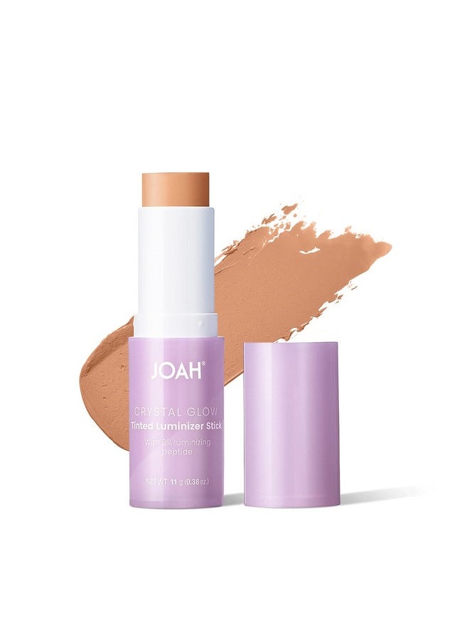 JOAH عصا Crystal Glow Tinted Luminizer Stick متعددة الاستخدامات لإضاءة المكياج الكوري وعصا التسمير بتركيبة قابلة للتخصيص للحصول على توهج طبيعي، متوسطة غنية بالببتيد مع درجات لونية دافئة  - Image 2