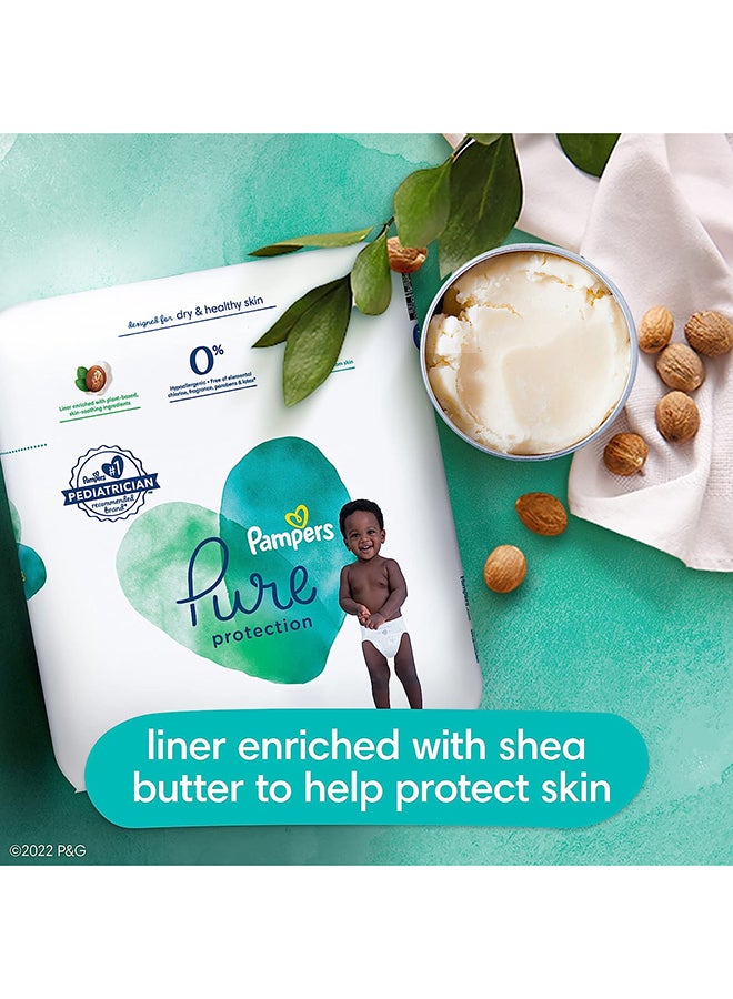 Pampers Pure Protection - Size 5, 132 Count, Hypoallergenic Premium Disposable Baby Diapers - Image 2