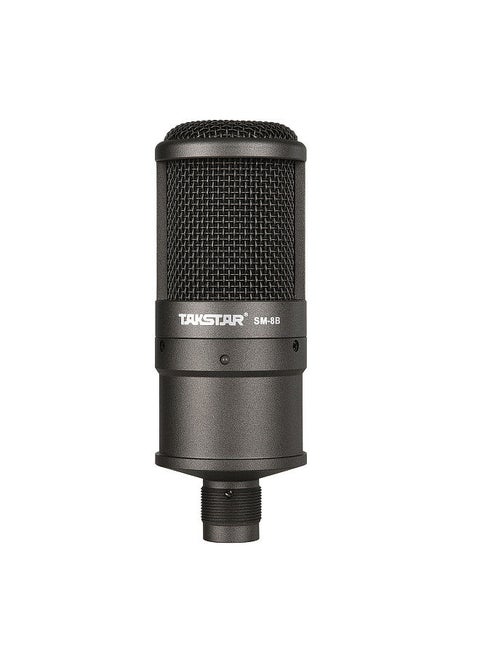 SM-8B Side-address Microphone Condenser Mic with Windscreen Mounting Adapter for Recording Broadcasting Live Performance