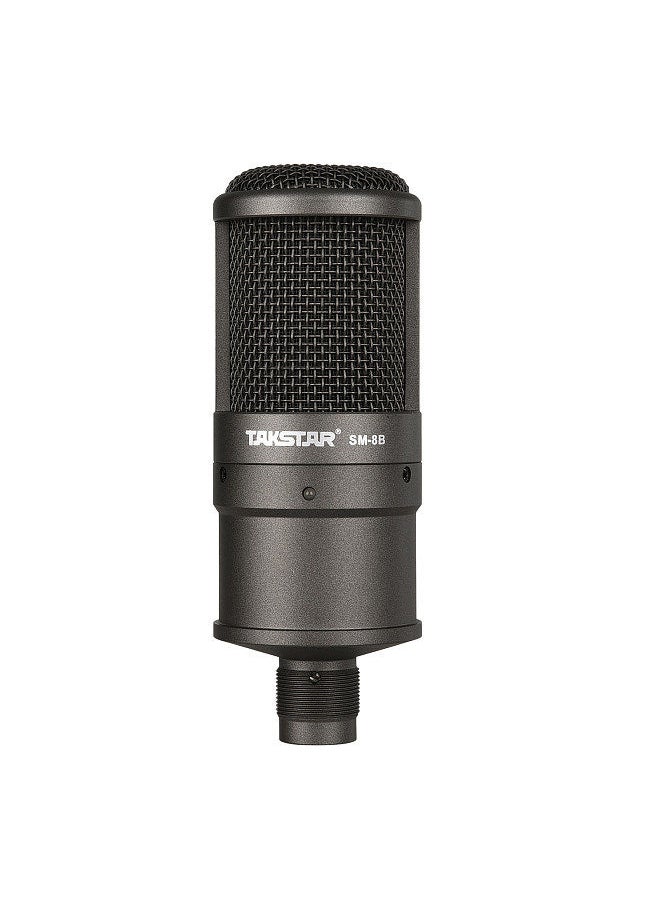 TAKSTAR - SM-8B Side-address Microphone Condenser Mic with Windscreen Mounting Adapter for Recording Broadcasting Live Performance - Image 1