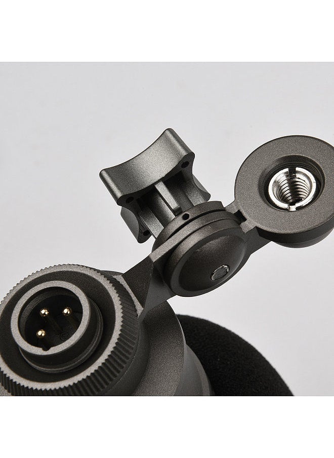 TAKSTAR - SM-8B Side-address Microphone Condenser Mic with Windscreen Mounting Adapter for Recording Broadcasting Live Performance - Image 1