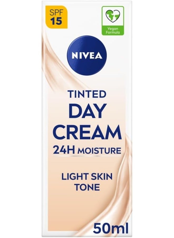 Nivea Visage Daily Essentials Tinted Moisturising Day Cream Natural Spf 15 (50Ml) - Image 1