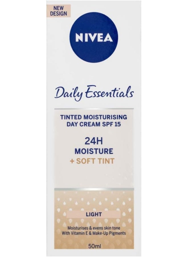 Nivea Visage Daily Essentials Tinted Moisturising Day Cream Natural Spf 15 (50Ml) - Image 5