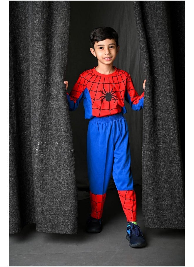 BookMyCostume BookMyCostume The Red Blue Superhero Kids Fancy Dress Costume - Premium 10-12 years  - Image 4