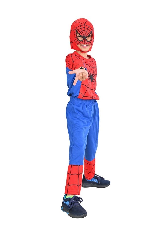 BookMyCostume BookMyCostume The Red Blue Superhero Kids Fancy Dress Costume - Premium 10-12 years  - Image 3
