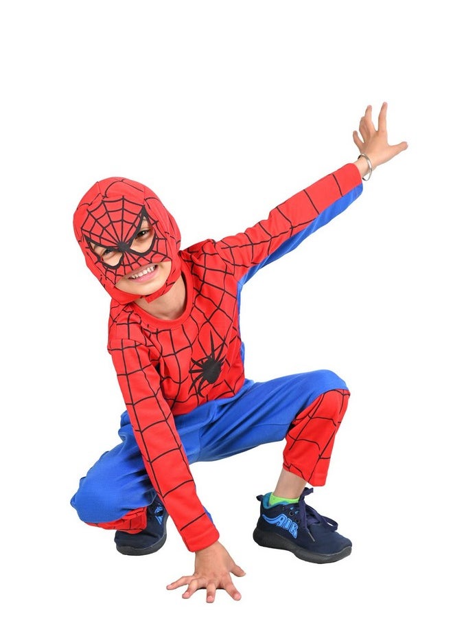 BookMyCostume BookMyCostume The Red Blue Superhero Kids Fancy Dress Costume - Premium 10-12 years  - Image 1