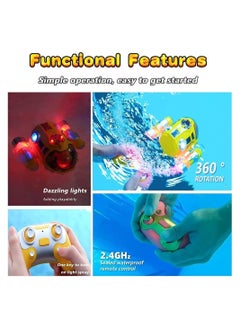 Y&D RC Boat for Kids, Remote Control Boys Girls Ages 8-12, Dual Propeller Power 2.4ghz Waterproof Boat, with Spray Gasboat and Led Lights, Water Toy Swimming Pool & Lakes  - Image 3