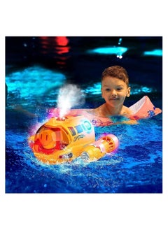 Y&D RC Boat for Kids, Remote Control Boys Girls Ages 8-12, Dual Propeller Power 2.4ghz Waterproof Boat, with Spray Gasboat and Led Lights, Water Toy Swimming Pool & Lakes  - Image 4