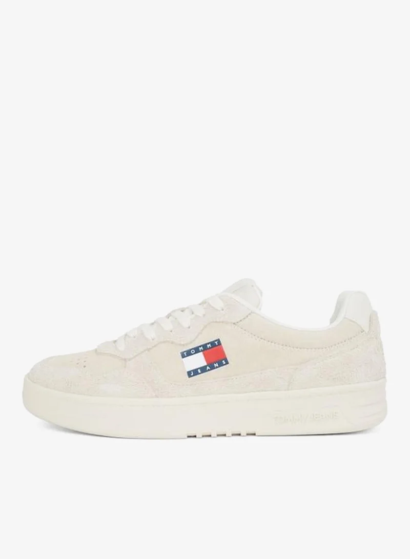 تومي جينز سنيكرز سويدي بكعب مسطح