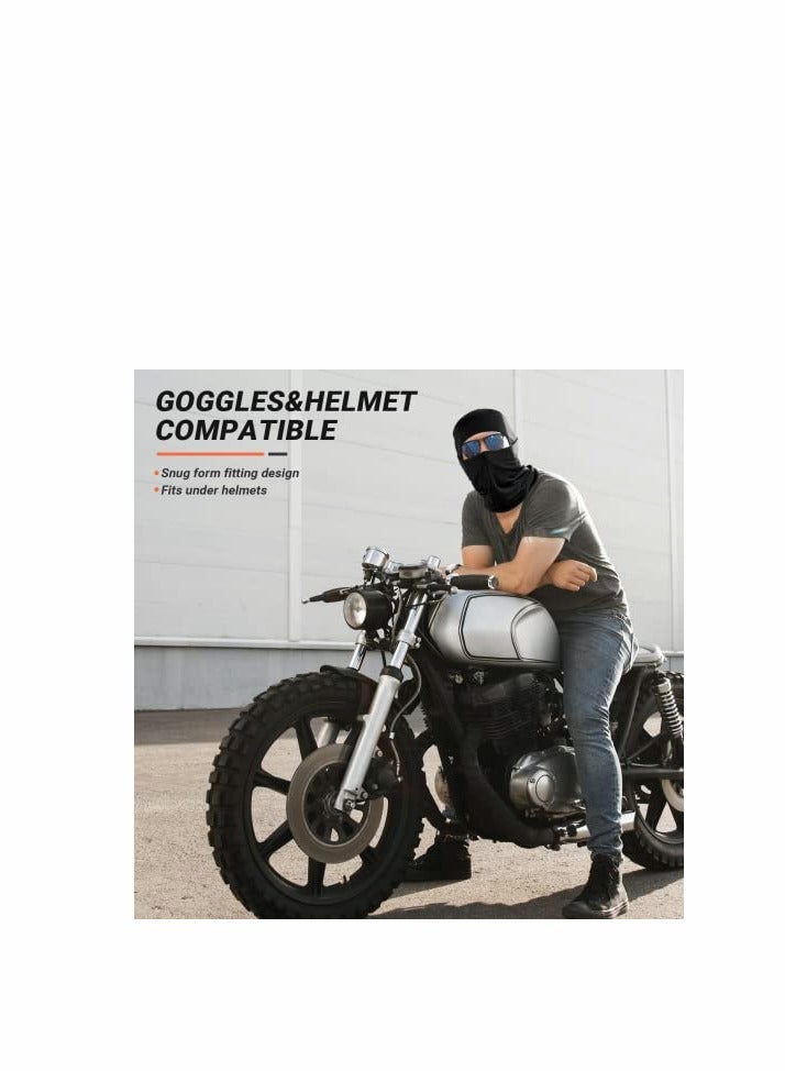 قناع وجه لحماية الأشعة فوق البنفسجية للدراجات للرجال والنساء مقاوم للرياح مريح وقابل للتنفس ملابس رأس خارجية مضاد للغبار للاستخدام في التزلج والدراجات النارية - Image 3