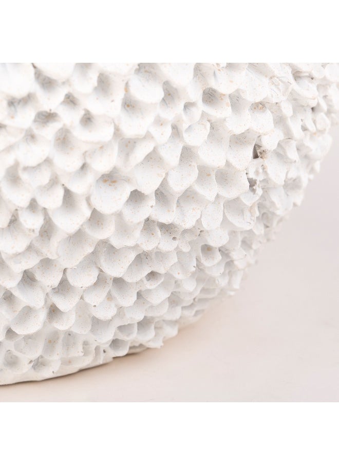 Homez - Homez off white resin decorative box 26*26*25 cm - Image 1