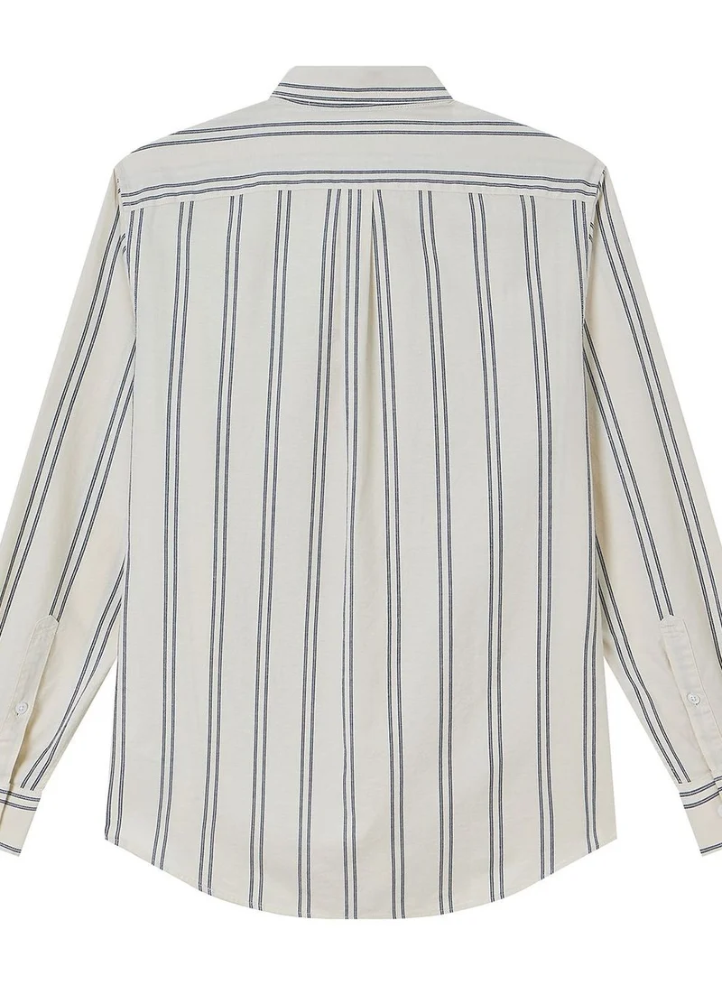 GIORDANO  Men’s Cotton Slim Oxford Shirt with Embroidery for Men | Best Price UAE