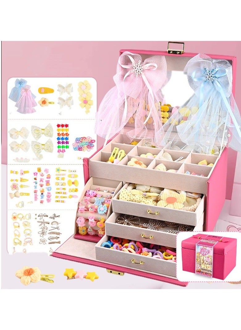 Girl Hair Clip Hair Rope Combination Princess Cute Hair Accessories Set Gift Box - Image 1