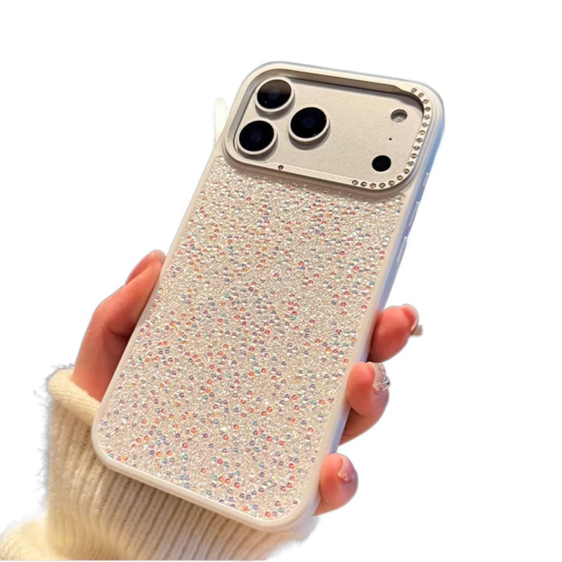 LS غطاء واقي بسيليكون لـ iPhone 14 / 14 Plus / 14 Pro / 14 Pro Max مع حماية من السقوط وبريق الماس مع مقاوم للصدمات مع إطار مرآة مطلي بالكهرباء باللون برتقالي مع مرآة من السيليكون - Image 3