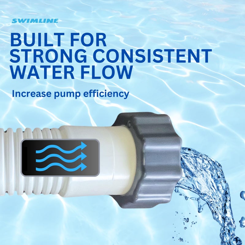SWIMLINE HYDROTOOLS 1.5-Inch X 5-Foot Pool Pump Filter Connection Replacement Hose W/ Adjustable Cuff For Soft-Sided Above Ground Pools Compatible With Intex Bestway Pumps Sand & Saltwater Systems - Image 5