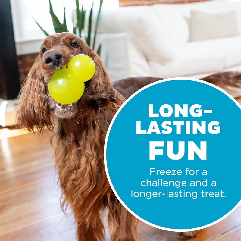 اوتورد هاوند جودة حسب المواصفات لعبة مضغ الكلب التفاعلية المتينة "Outward Hound by Planet Dog Double-Tuff" المليئة بالمكافآت، لعبة كلب متينة، كبيرة، خضراء سطح عازل للحرارة - Image 5