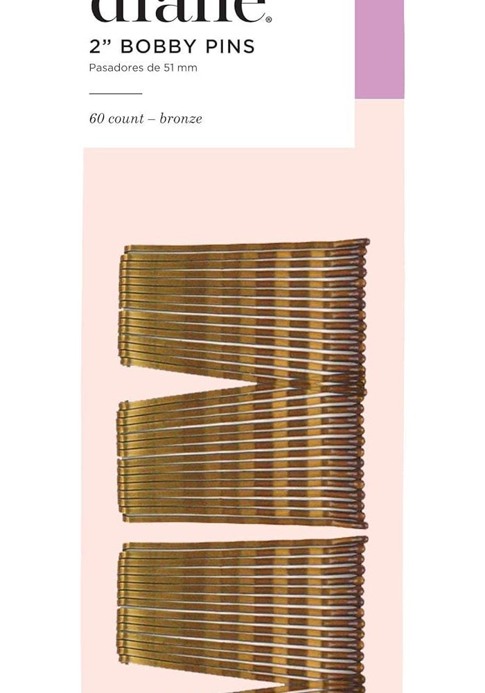 Diane Bronze Bobby Pins - 60 Count Hair Styling Accessories - Image 3