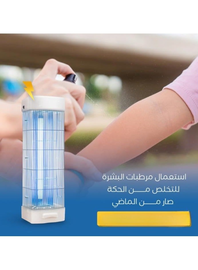 الشبح قاتل الحشرات الطائرة 3800 فولت هو قاتل حشرات كهربائي عالي الكفاءة مصمم للقضاء على الحشرات الطائرة مثل البعوض والذباب والعث والبعوض - Image 4