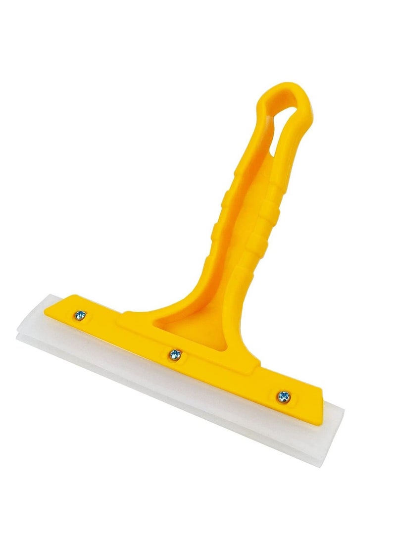 واي آند دي Silicone Blade Small Squeegee, Shower Glass Window Tint for Window, Bathroom Mirrors, Door and Car Windshield, 5.5x5.5inch, Yellow - Image 3