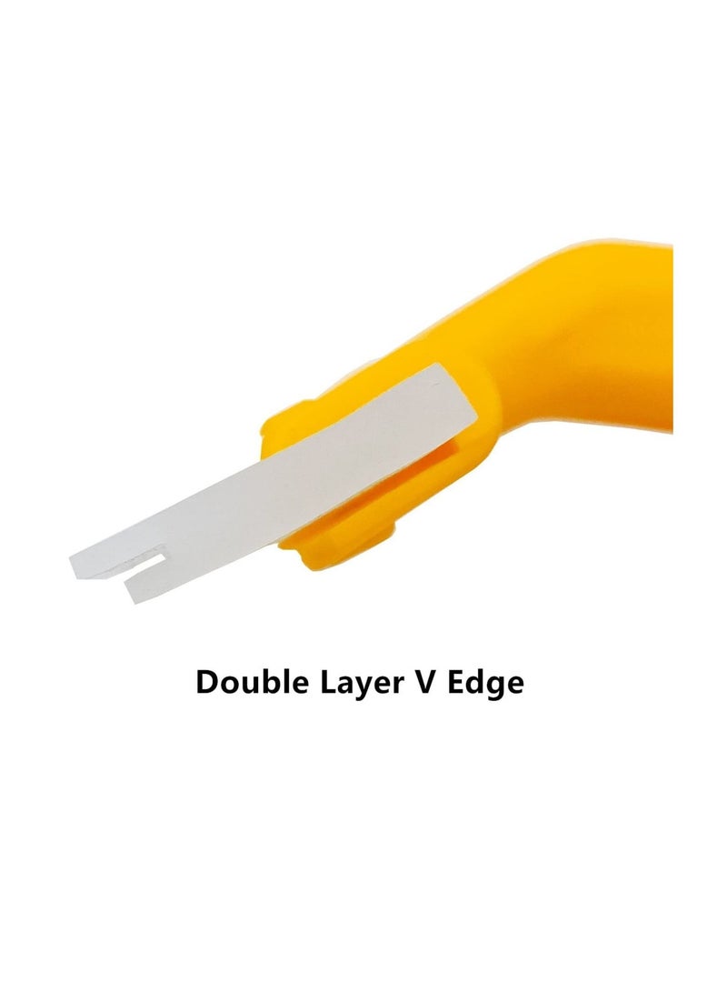 واي آند دي Silicone Blade Small Squeegee, Shower Glass Window Tint for Window, Bathroom Mirrors, Door and Car Windshield, 5.5x5.5inch, Yellow - Image 4