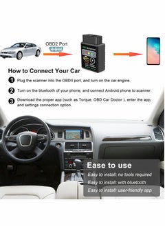 Excefore Car OBD2 Scanner Bluetooth Diagnostic Tool Code Reader Check Engine Light for Andriod iOS Windows  - Image 4