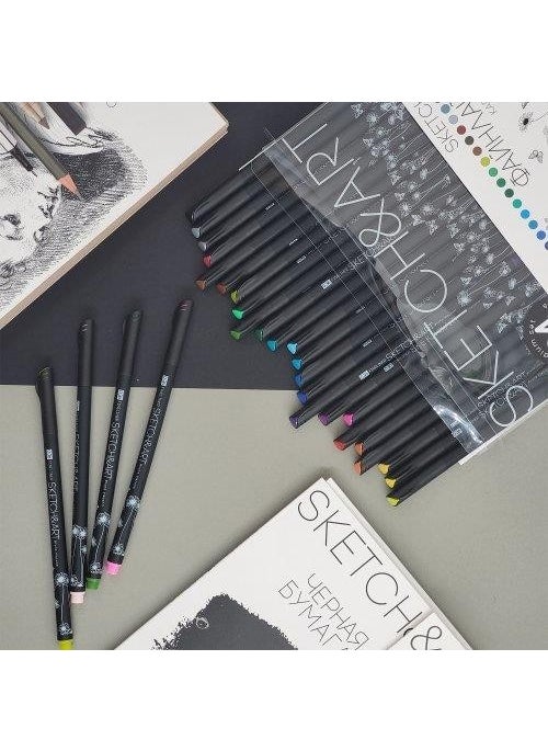 Bruno Visconti - "sketch&art" 0,36MM Fine Tip Pencil 24 Colors - Image 1