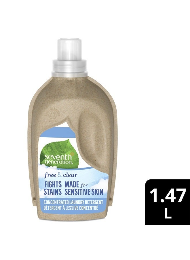 Seventh Generation منظف غسيل مركز، خالي من العطور، 66 غسلة، 50 أونصة سائلة (قد يختلف التعبئة) - Image 1