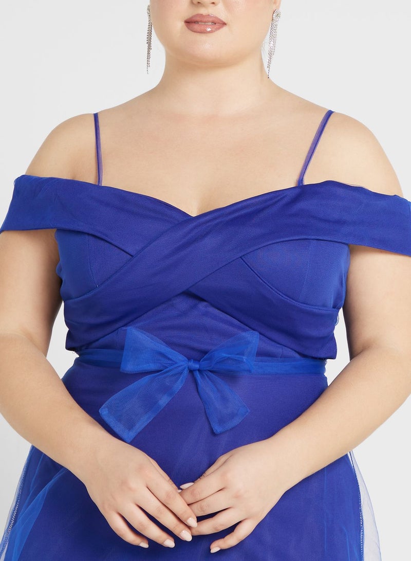 Ella Limited Curve Off-Shoulder Midi Dress - Image 3