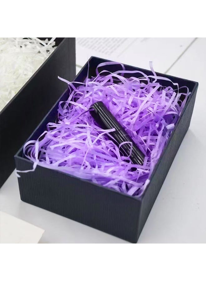 100g Purple Raffia Paper Shreds, Gift Box Filler, Crinkle Cut Paper for Wedding, Birthday, Baby Shower, and Holiday Gift Packaging