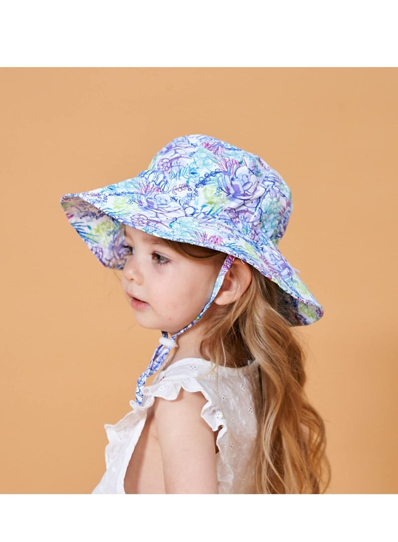 Summer Baby Sun Hat with Neck Ear Cover UV Protection Outdoor Beach Swimming Caps for Children M Size Anti UV Sunhat, for Boys and Girls 3-8 Years - Image 5