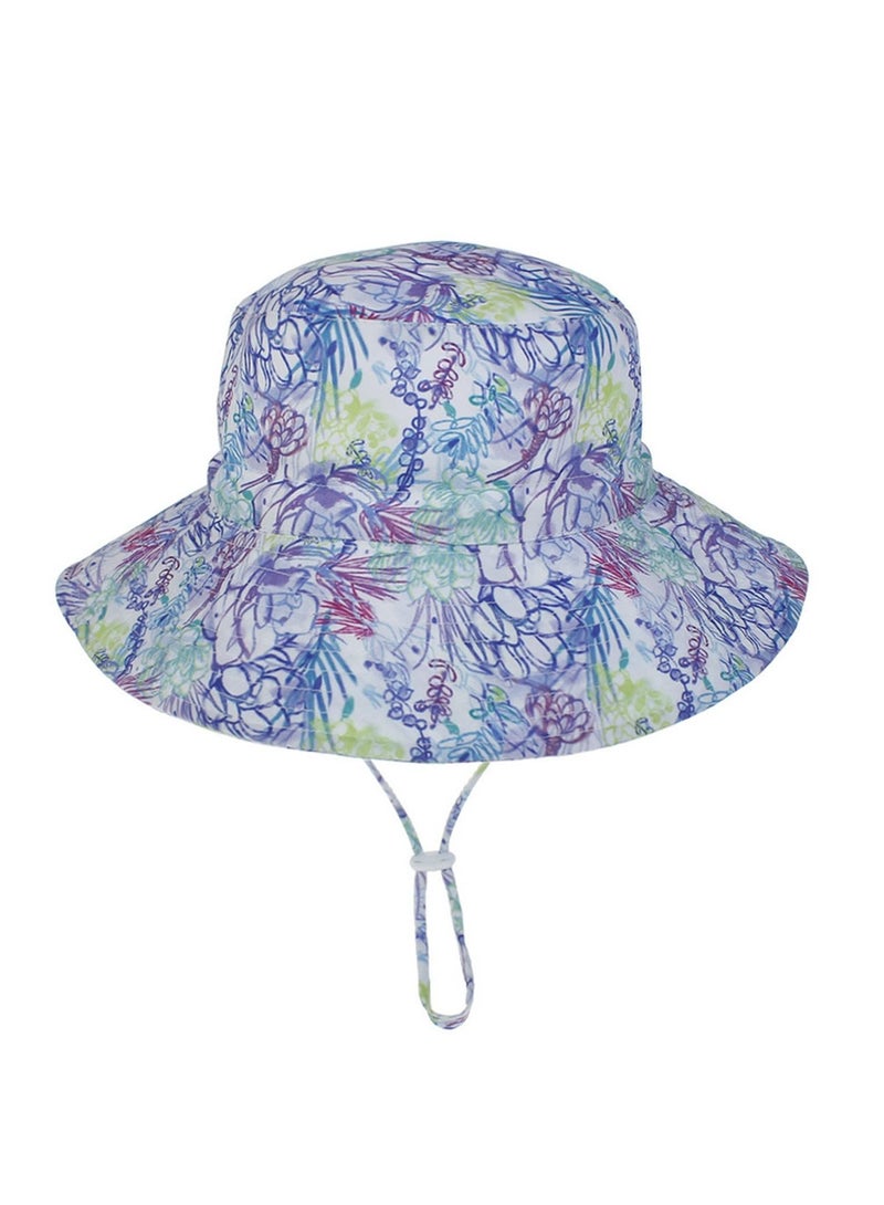 Summer Baby Sun Hat with Neck Ear Cover UV Protection Outdoor Beach Swimming Caps for Children M Size Anti UV Sunhat, for Boys and Girls 3-8 Years - Image 2