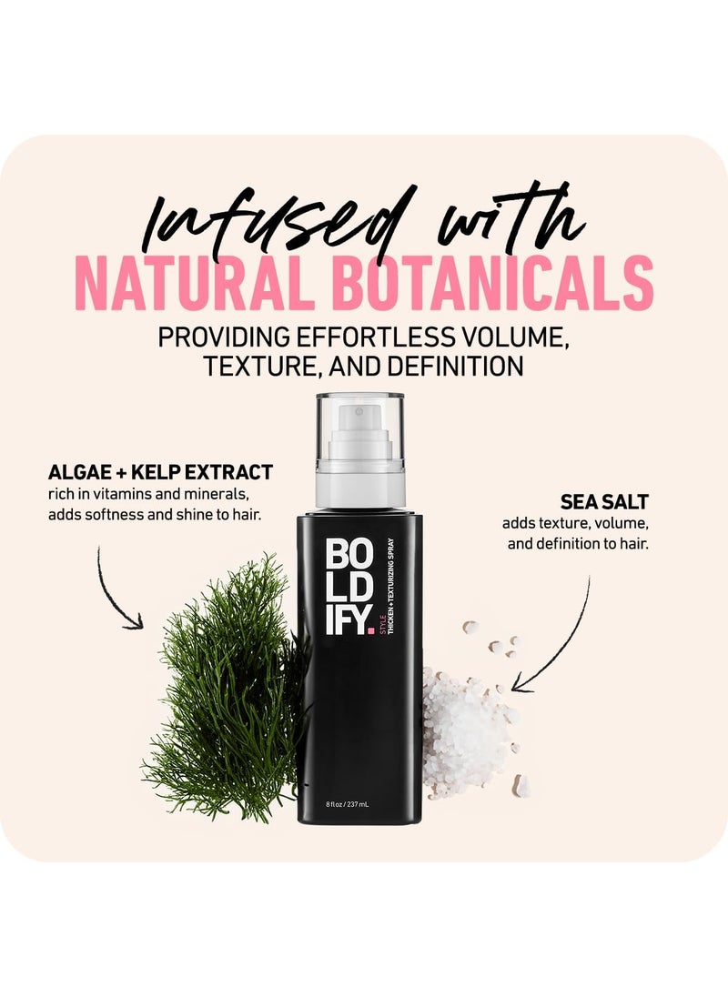 Boldify Boldify 8 Oz Hair Thickening Spray Get Thicker Hair In 60 Seconds Stylist Recommended Hair Thickener For Volume Texture And Lift For Women And Men 8 Ounce  - Image 5