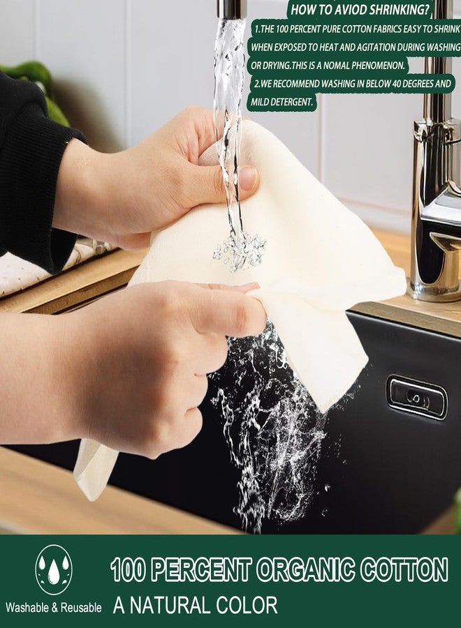 Paoeyrb 6Pcs 20x20Inch Cheese Cloth, 100Percent Organic Unbleached Pure Cotton Muslin Cloth, Reusable Cheesecloth, Premium Cheesecloth for Straining, Cooking, Bread, Butter - Image 5