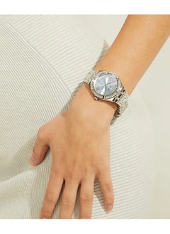 GUESS GUESS ILVER TONE CASE SILVER TONE STAINLESS STEEL WATCH GW0033L5  - Image 5