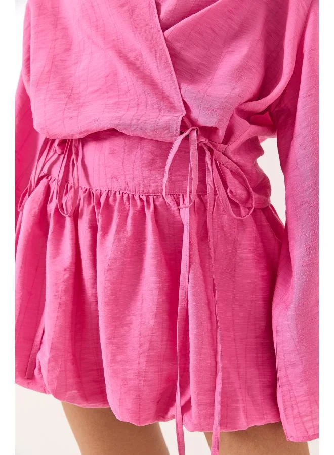 Ginger  Relaxed Fit Wrap Top & Skirt Coord Set for Women | Best Price UAE