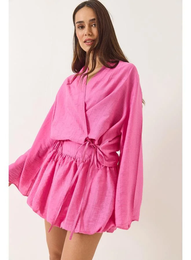 Ginger  Relaxed Fit Wrap Top & Skirt Coord Set for Women | Best Price UAE