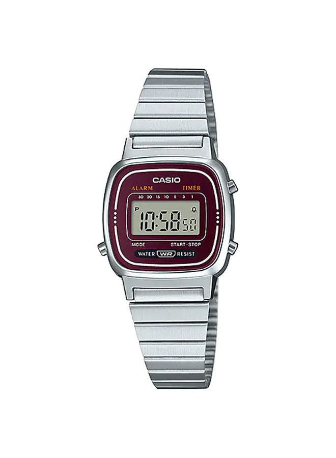 سعر ومواصفات كاسيو ساعة يد من ستانلس ستيل رقمي LA670WA-4DF (ZDA2931A1A0BCDFBF36D4Z) على Noon EG