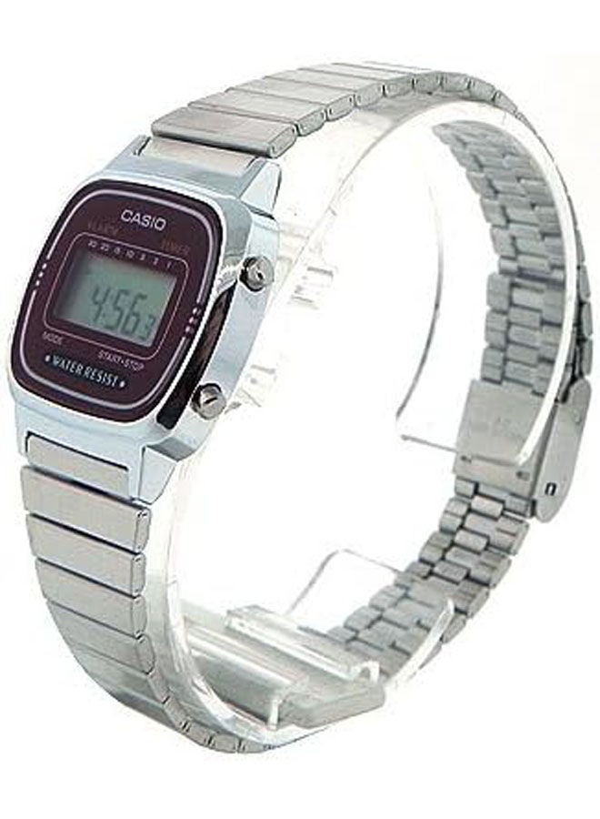 كاسيو ساعة يد من ستانلس ستيل رقمي LA670WA-4DF - Image 2