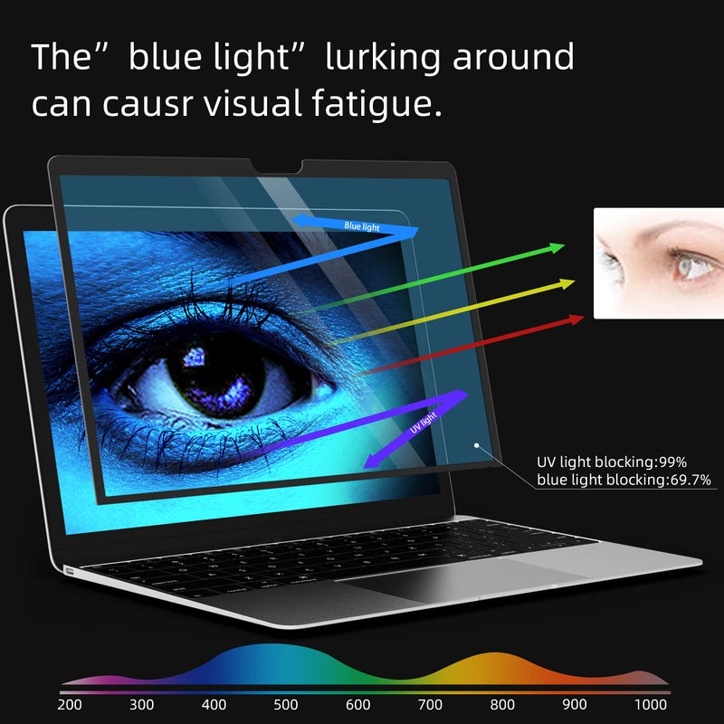 FILMEXT حماية شاشة مضادة للتوهج ومضادة للضوء الأزرق لجهاز Surface Laptop 6/5/4/3/2/1 بحجم 13.5 بوصة، سهلة التركيب خالية من الفقاعات، حماية العين مع فلتر الضوء الأزرق متوافق مع Surface Laptop 6/5/4/3/2/1 بحجم 13.5 بوصة - Image 5