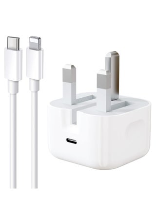 20W USB C Fast Charger with USB C to Lightning Cable 1m, PD Mobile Charger compatible with iPhone 14/13/12/11 Pro Max - pzsku/ZDA2957F6D016D0798F5FZ/45/1748943181/18a1d1df-fa78-472d-ade3-ece39c069c2d